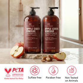 Botanic Hearth Apple Cider Vinegar Shampoo and Conditioner Set lifestyle scene