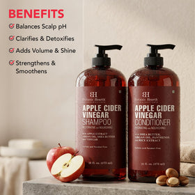 Botanic Hearth Apple Cider Vinegar Shampoo bottle close-up