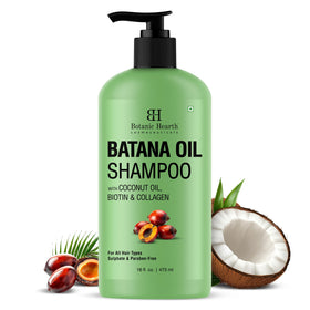 Botanic Hearth Batana Oil Shampoo packaging details