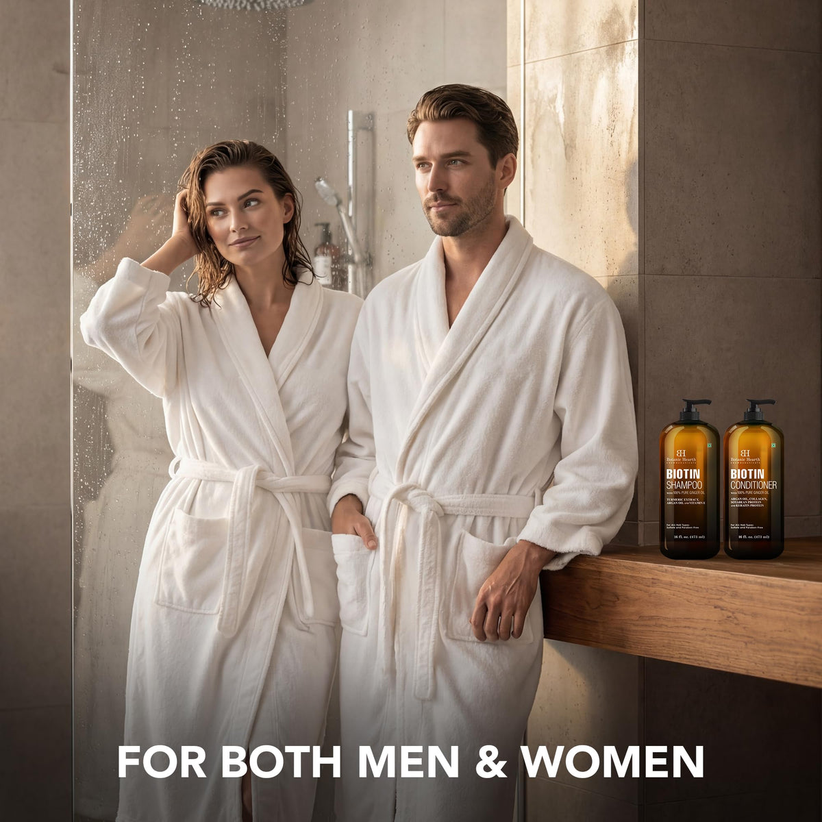 Botanic Hearth Biotin Shampoo and Conditioner Set side view