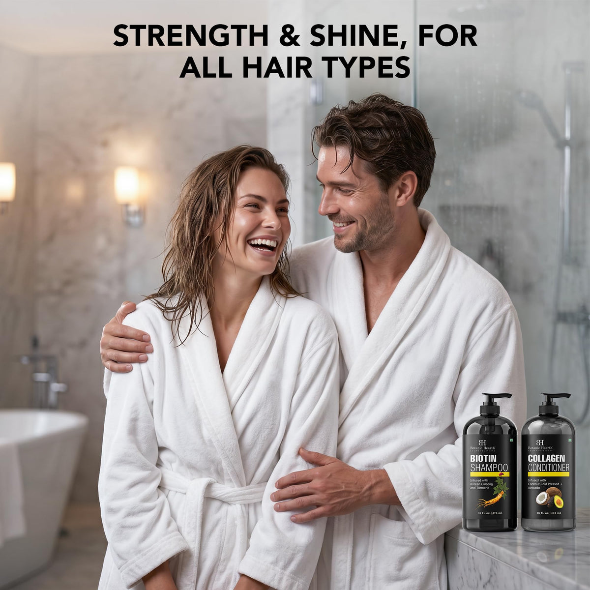 Botanic Hearth Biotin Shampoo bottle close-up