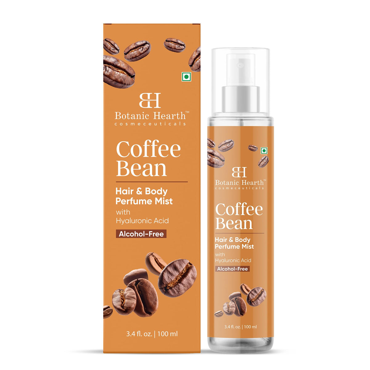 Botanic Hearth Coffee Bean Hair Perfume & Body Mist front view