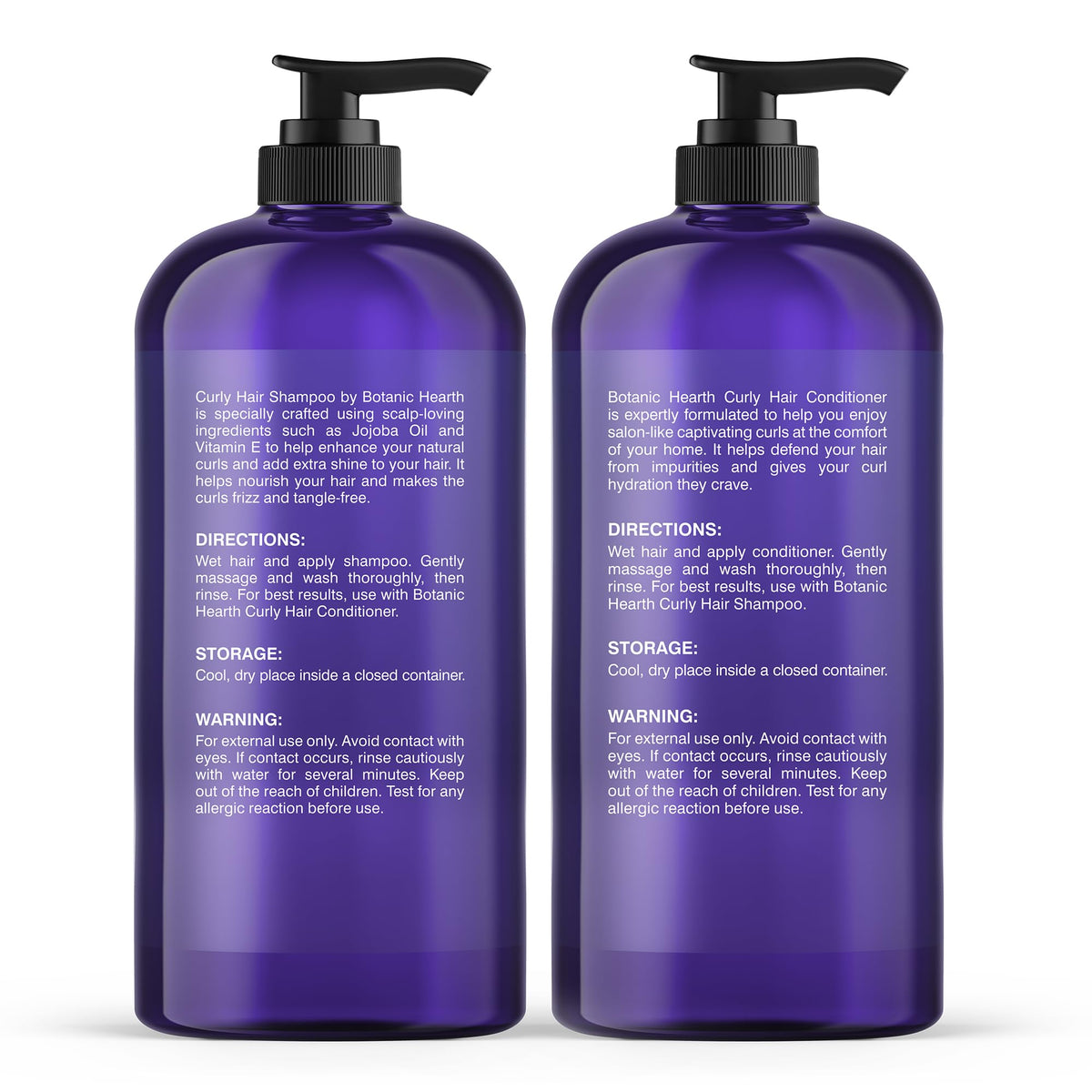 Botanic Hearth Curly Hair Conditioner with Vitamin E ingredients