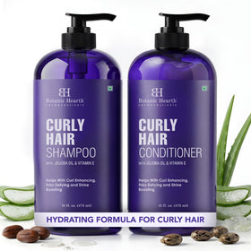 Botanic Hearth Curly Hair Shampoo 16 Fl Oz front view
