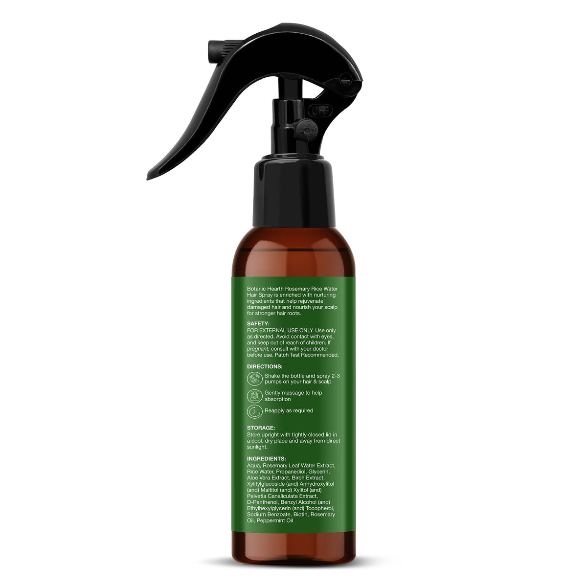 Botanic Hearth Hair Growth Spray surrounded by hair care products