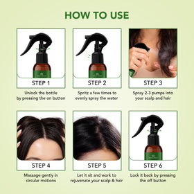 Botanic Hearth Hair Growth Spray with rosemary leaves