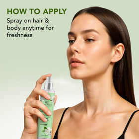 Botanic Hearth Jasmine Hair Perfume & Body Mist close-up of spray nozzle