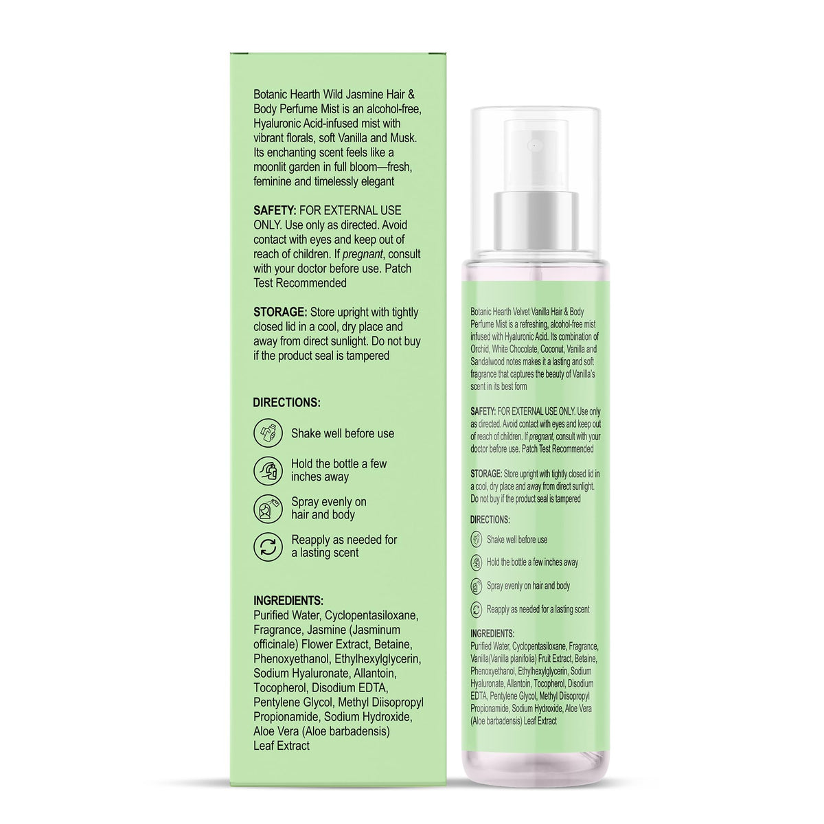 Botanic Hearth Jasmine Hair Perfume & Body Mist in hand