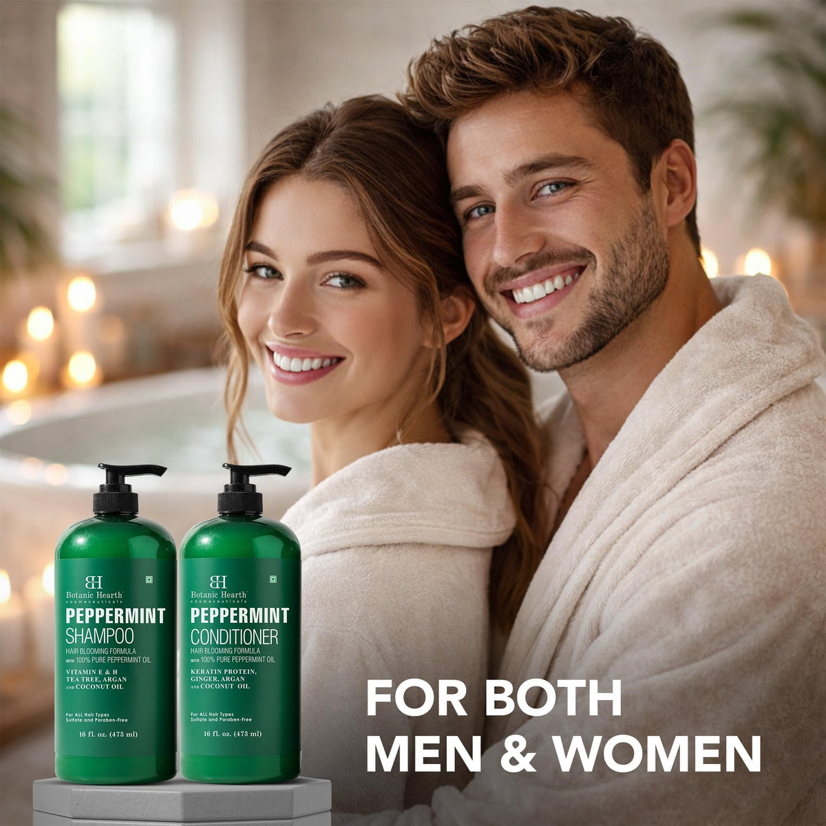 Botanic Hearth Peppermint Oil Conditioner bottle with label