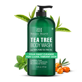 Botanic Hearth Tea Tree Body Wash 16 Fl oz front view