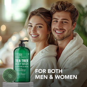 Botanic Hearth Tea Tree Body Wash body brush detail