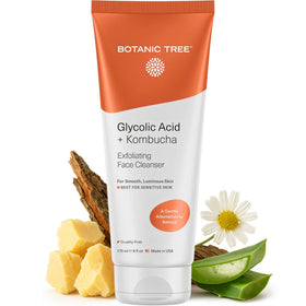 Botanic Tree Kombucha & Glycolic Acid Exfoliating Face Wash front view