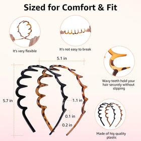 Botanikind Zig Zag Headband showing high cranium design