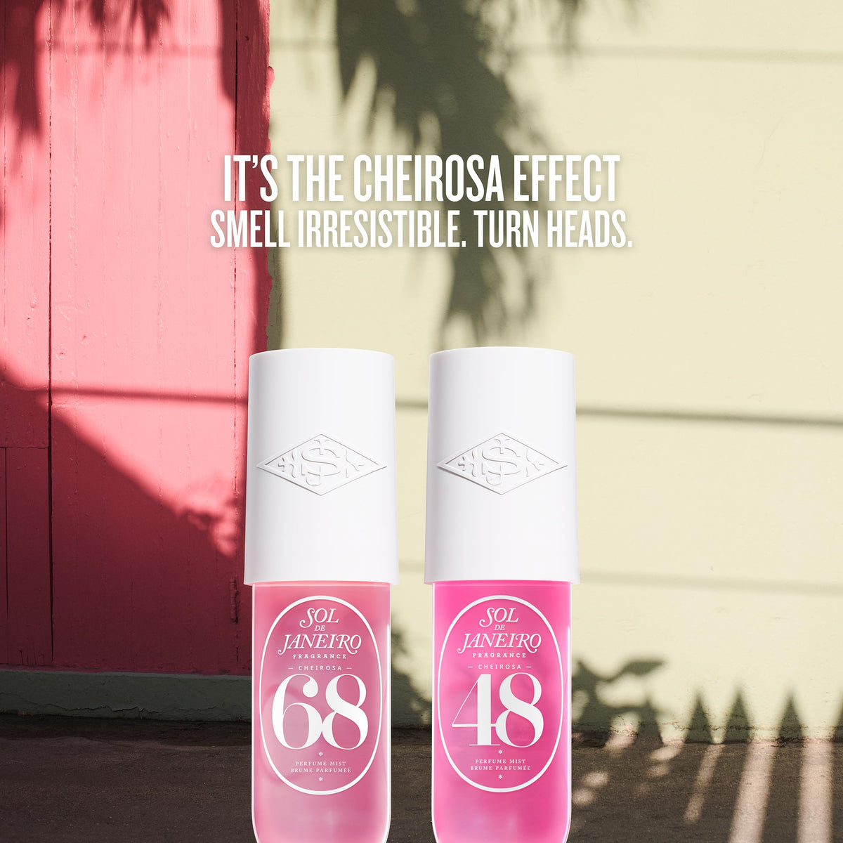 Both Cheirosa 48 and 68 perfume mists displayed together