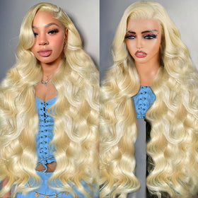 BOTNNS 28 Inch 613 Blonde Lace Front Wig front view