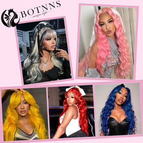 BOTNNS 28 Inch 613 Blonde Lace Front Wig styling options