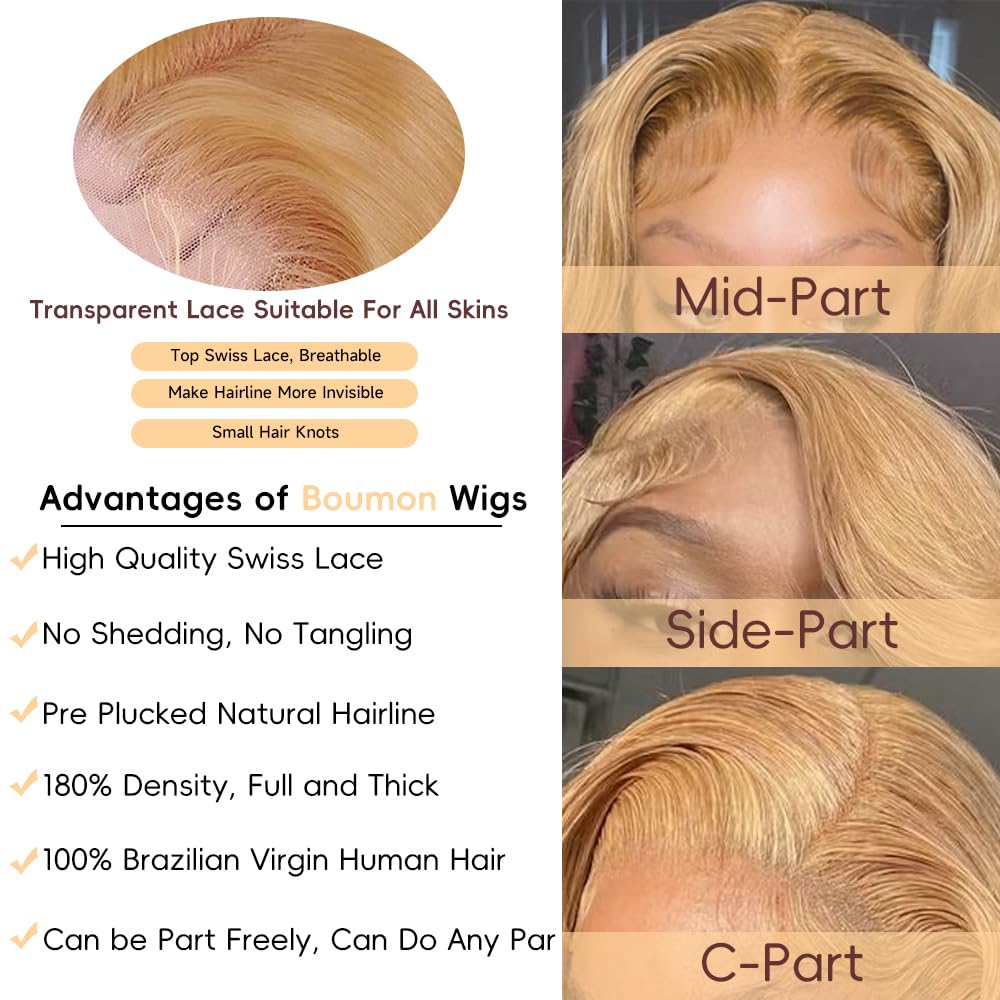 Boumon Honey Blonde Wig cap with adjustable straps