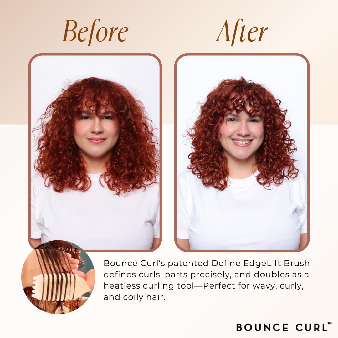 Bounce Curl Define EdgeLift Brush teal side view