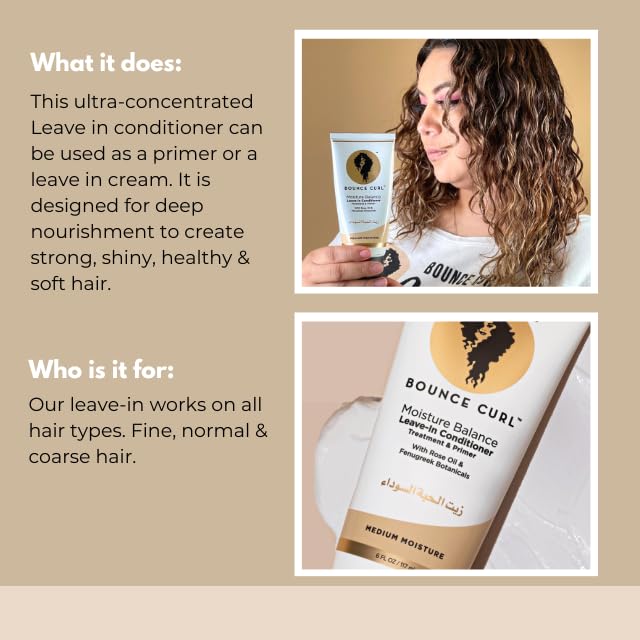 Bounce Curl Moisture Balance Leave-In Conditioner lifestyle scene