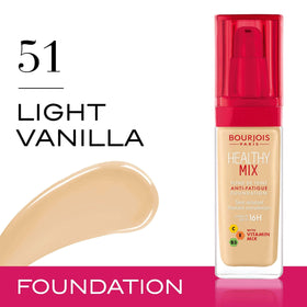 Bourjois Healthy Mix Anti-Fatigue Foundation 51 Light Vanilla back view