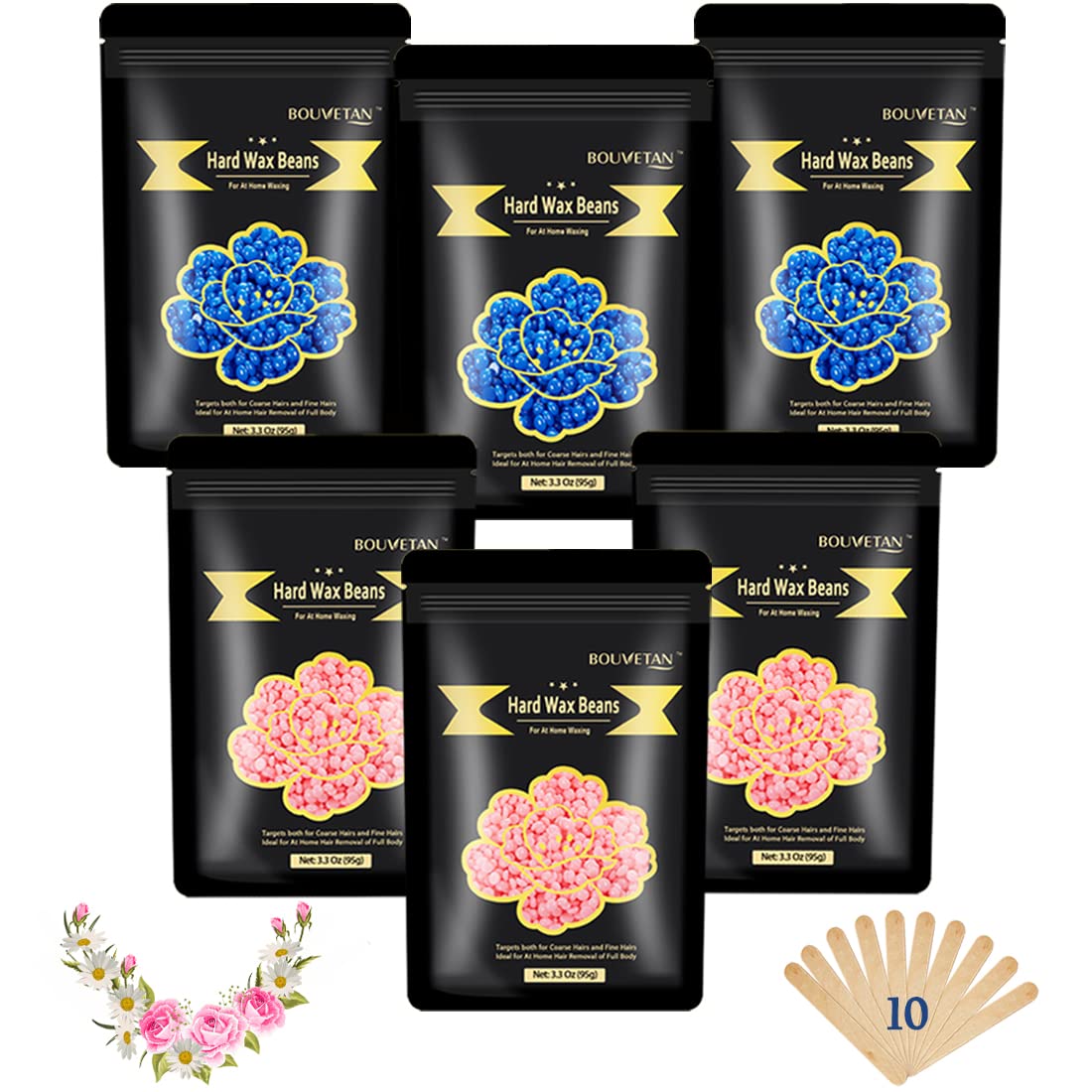 Bouvetan Wax Beads 21oz front view in packaging