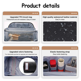 BOYATU makeup bag set showcasing small pouches