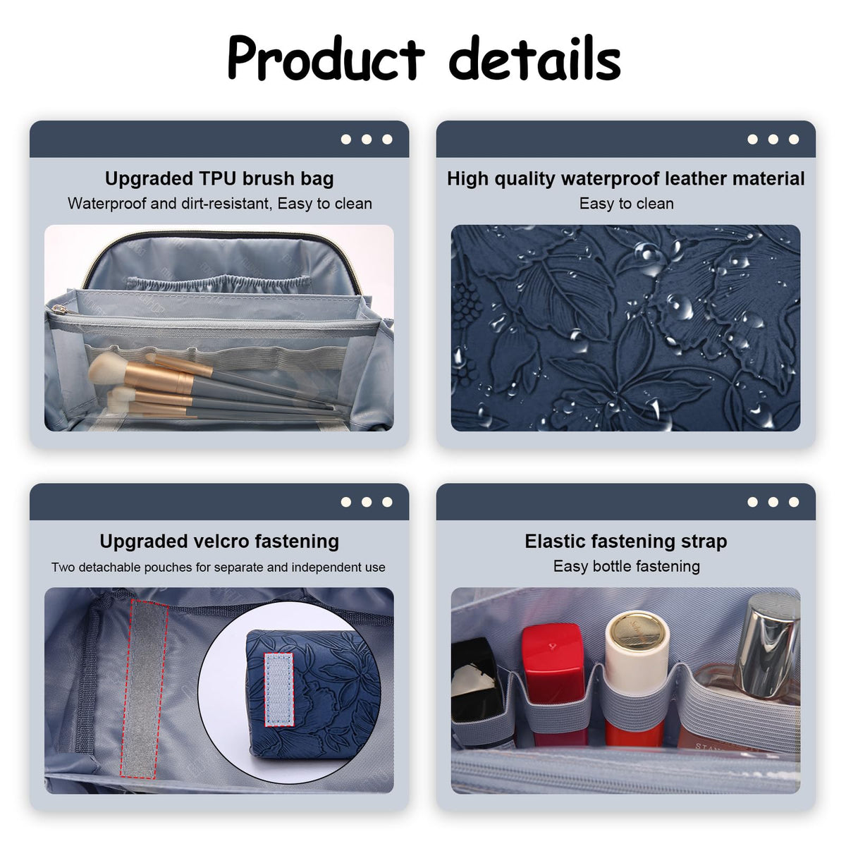 BOYATU small makeup pouches included in the set