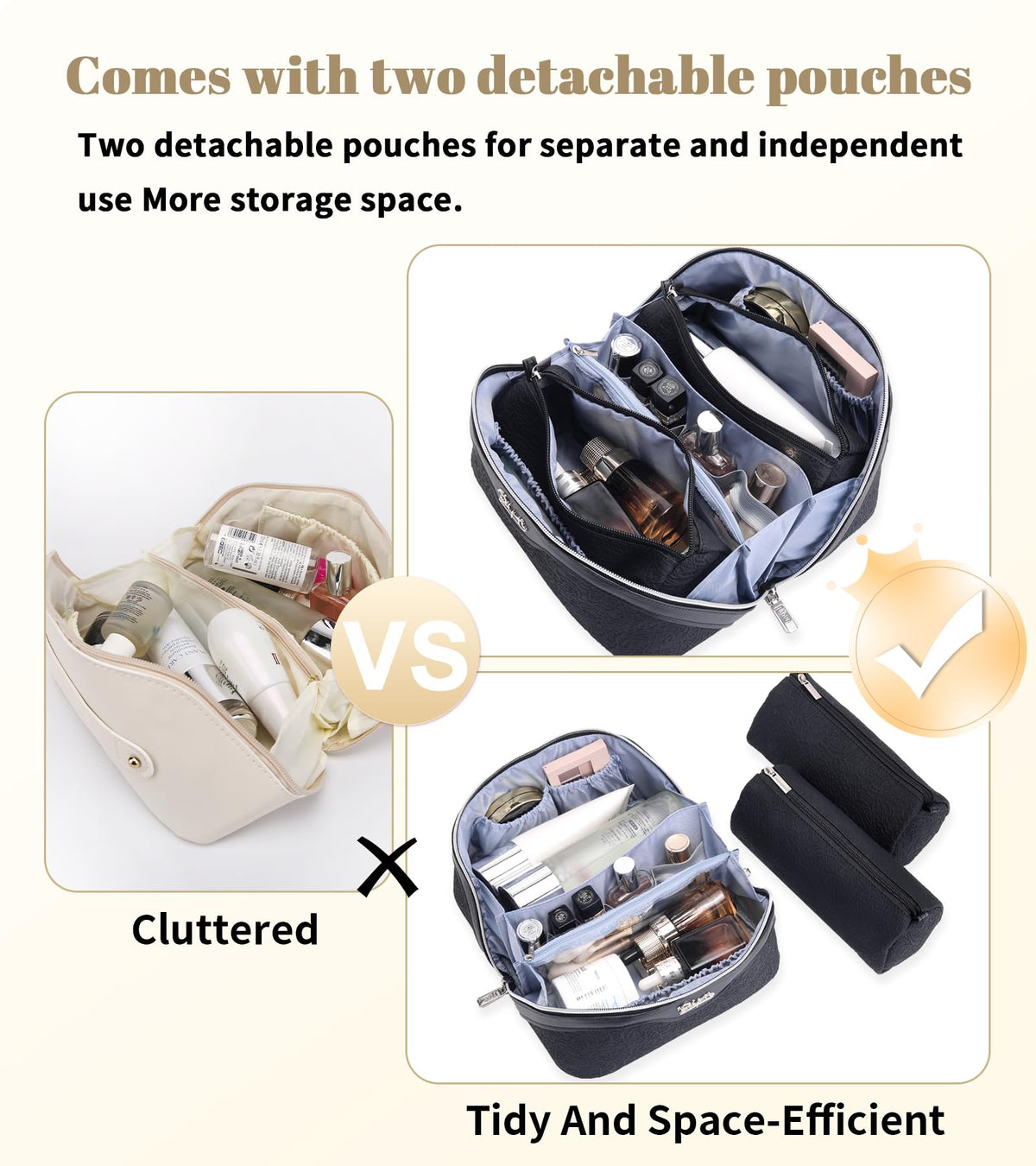 BOYATU Travel Makeup Bag beautifully packaged in gift box