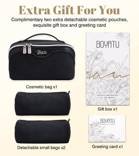 BOYATU Travel Makeup Bag in use during travel