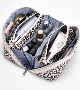 BOYATU travel makeup bag in use on a bathroom counter