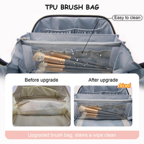 BOYATU Travel Makeup Bag Organizer displayed in elegant gift box