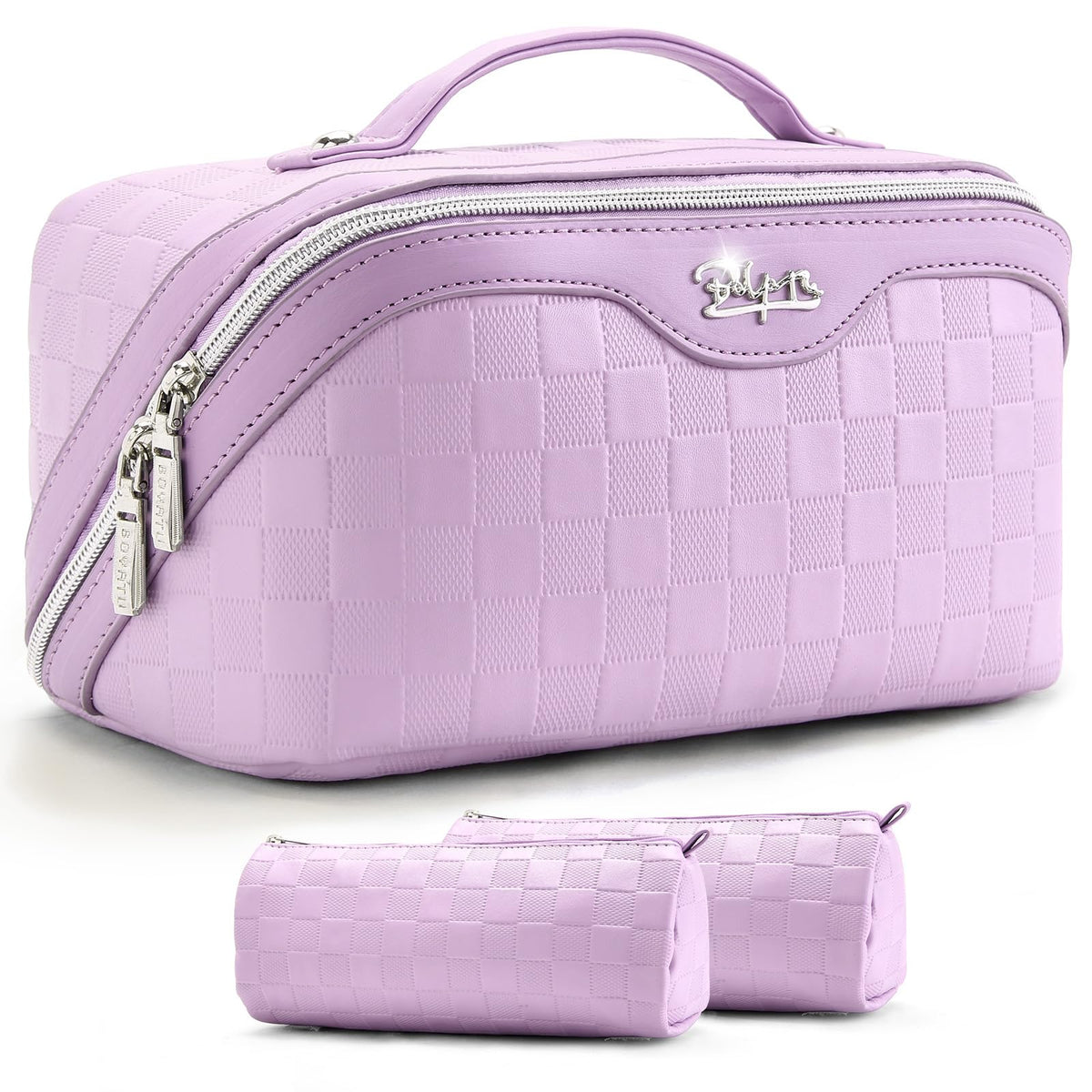 BOYATU Travel Makeup Bag Organizer front view in elegant gift box