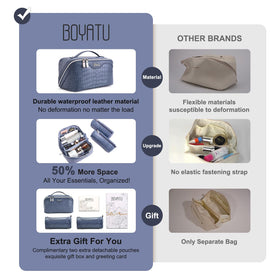 BOYATU Travel Makeup Bag Set beautifully packaged in gift box