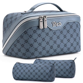 BOYATU Travel Makeup Bag Set front view with pouches