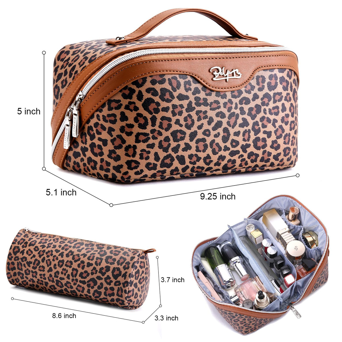 BOYATU Travel Makeup Bag Set in elegant gift box
