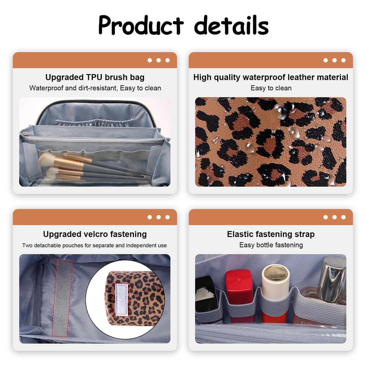 BOYATU Travel Makeup Bag Set lifestyle shot outdoors