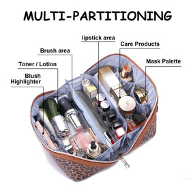 BOYATU Travel Makeup Bag Set side view with handle