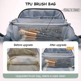 BOYATU Travel Makeup Bag Set with two small pouches