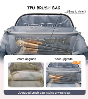 BOYATU Travel Makeup Bags Set displayed in an elegant gift box