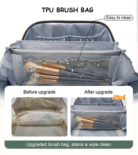 BOYATU Travel Makeup Bags Set with detachable pouches
