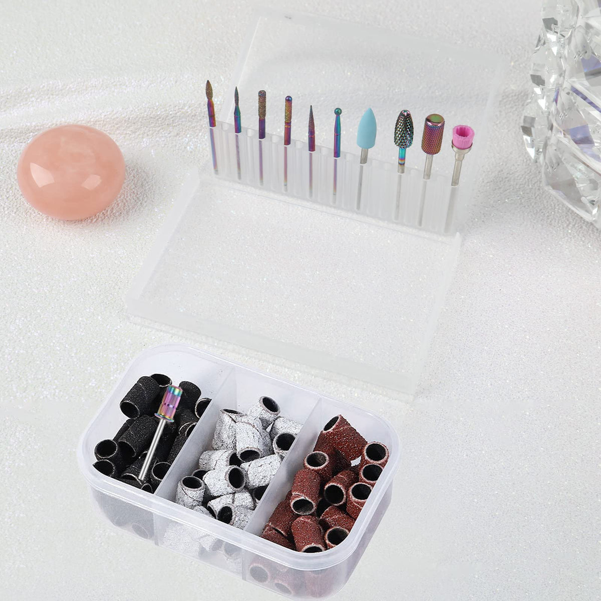 BQAN nail drill bits set with tools for manicures