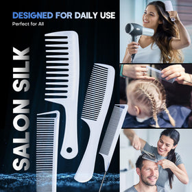 Braiding comb from SALON SILK set with ergonomic handle
