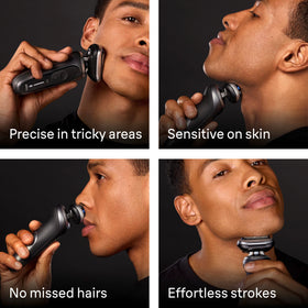 Braun Series 7 7171cc electric shaver precision trimmer close-up