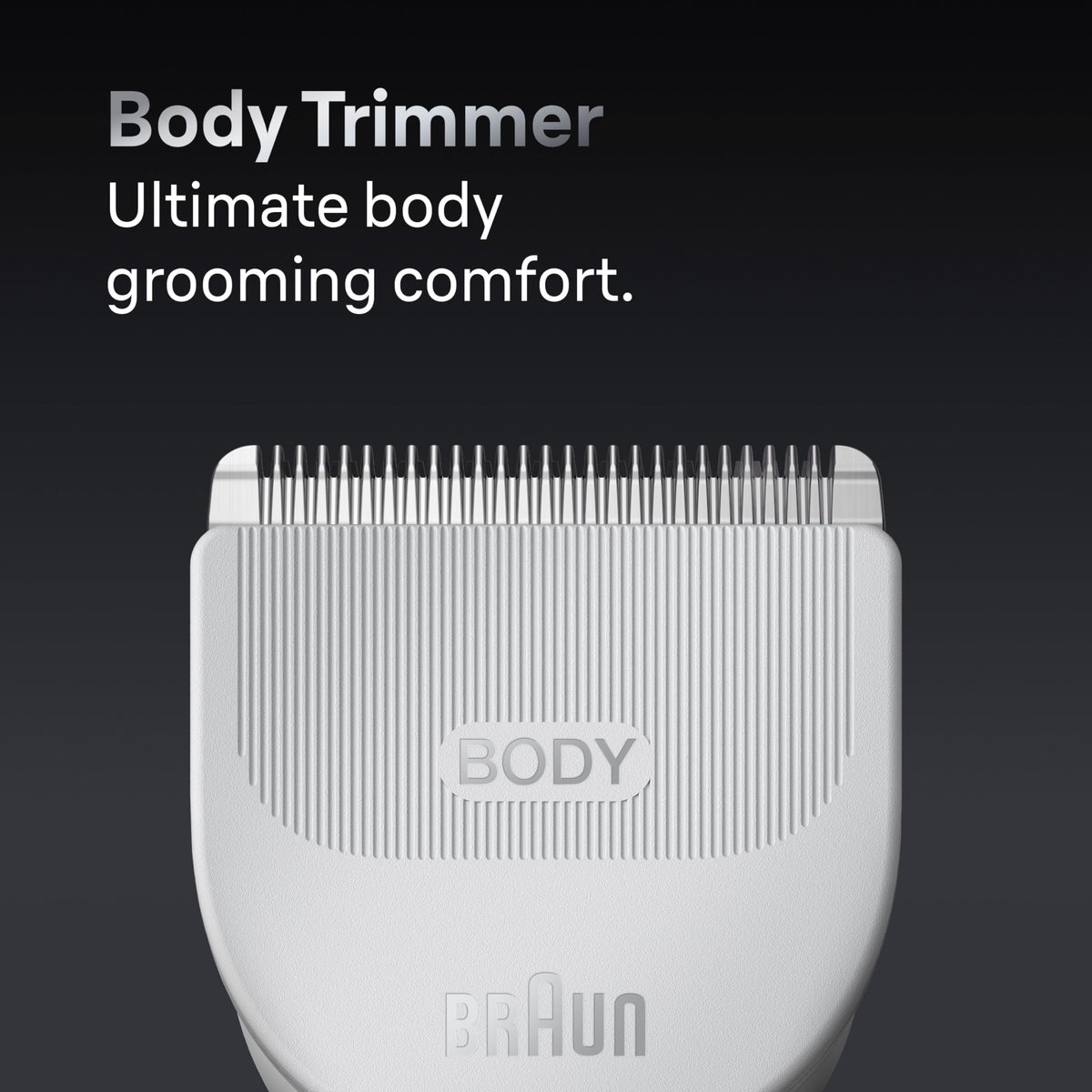 Braun Series 7 7440 precision beard trimmer in use