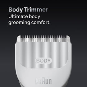 Braun Series 7 7440 precision beard trimmer in use