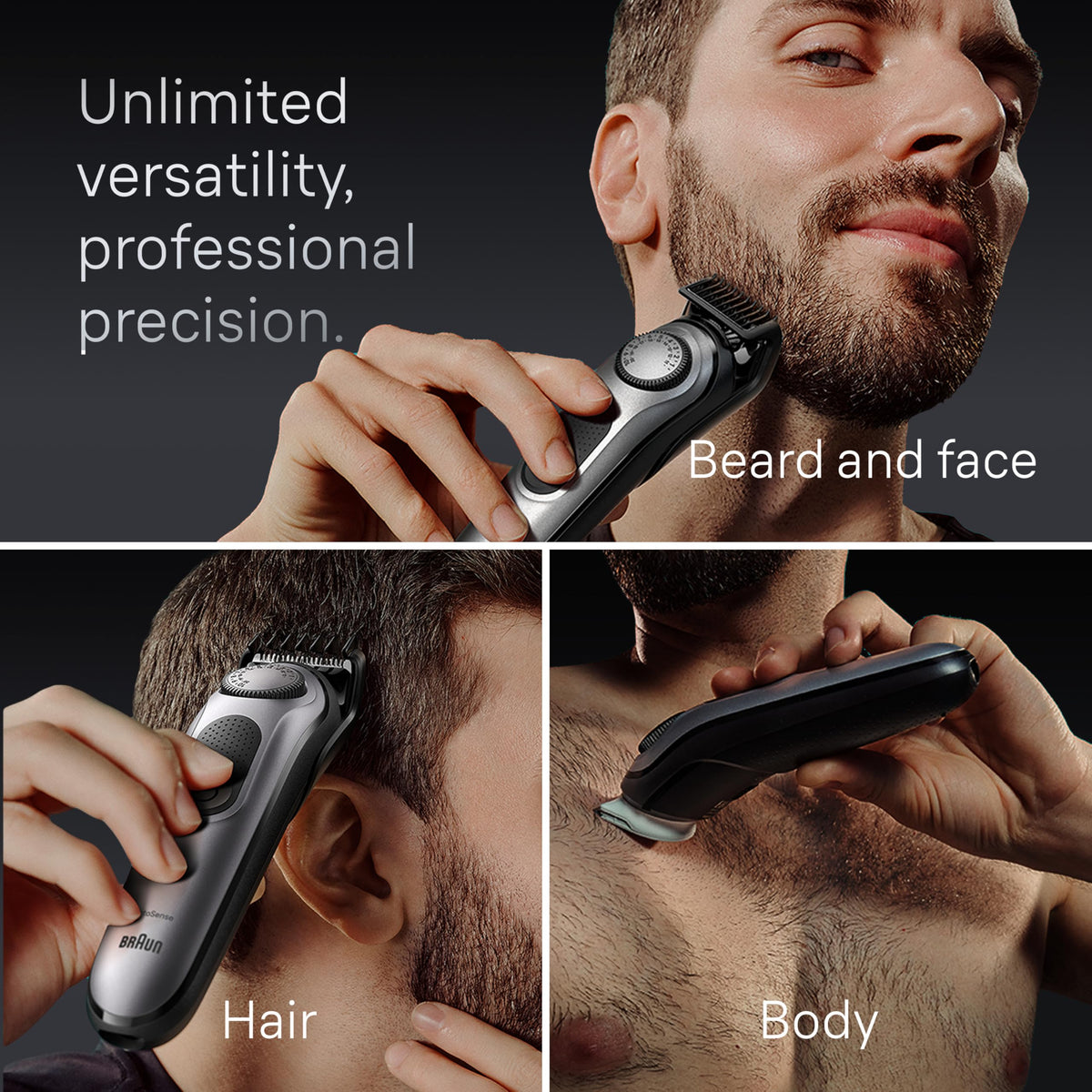Braun Series 7 7440 trimmer head close-up