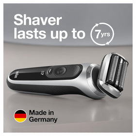 Braun Series 7 electric razor user manual and cleaning brush