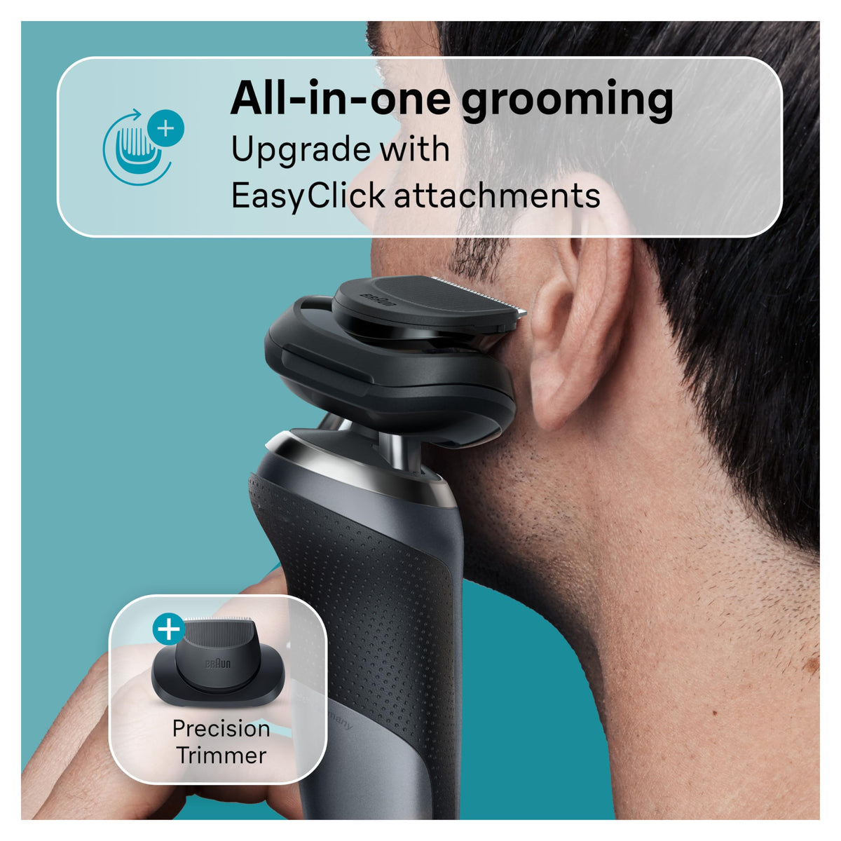 Braun Series 7 Electric Shaver with accessories laid out