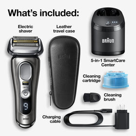 Braun Series 9 Pro 9465cc electric razor side view showing ProLift trimmer