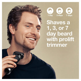 Braun Series 9 Pro 9465cc electric razor with travel case and cleaning brush